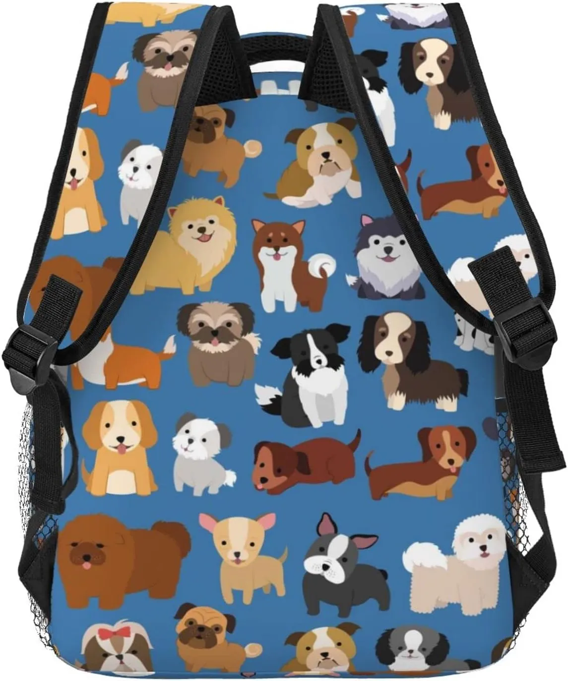 Fiokroo Cute Puppy Dogs Animal Backpack School Bag For Students Teens Men Women Laptop Backpacks Travel Daypack Bag With Multiple Pockets