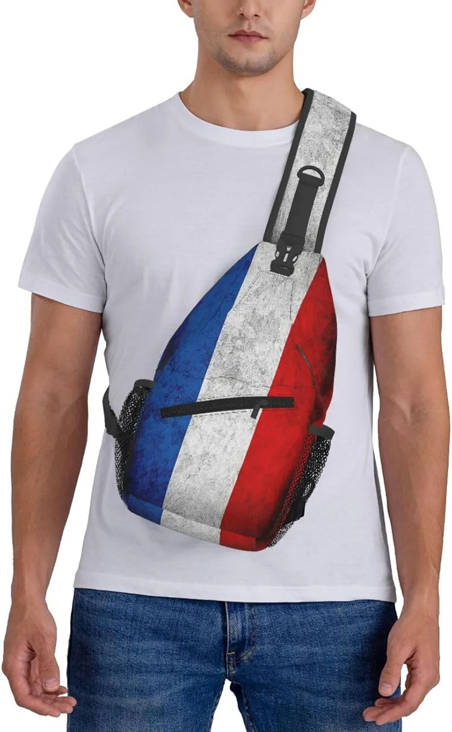 Flag Of Netherlands (Dutch) Rustic Small Crossbody Backpack Sling Bag For Men Women Mini One Shoulder Chest Bags Gym Sport Travel Hiking Daypack