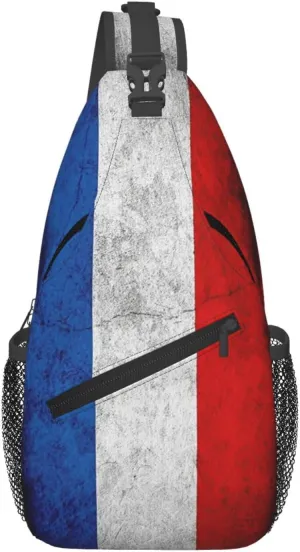 Flag Of Netherlands (Dutch) Rustic Small Crossbody Backpack Sling Bag For Men Women Mini One Shoulder Chest Bags Gym Sport Travel Hiking Daypack