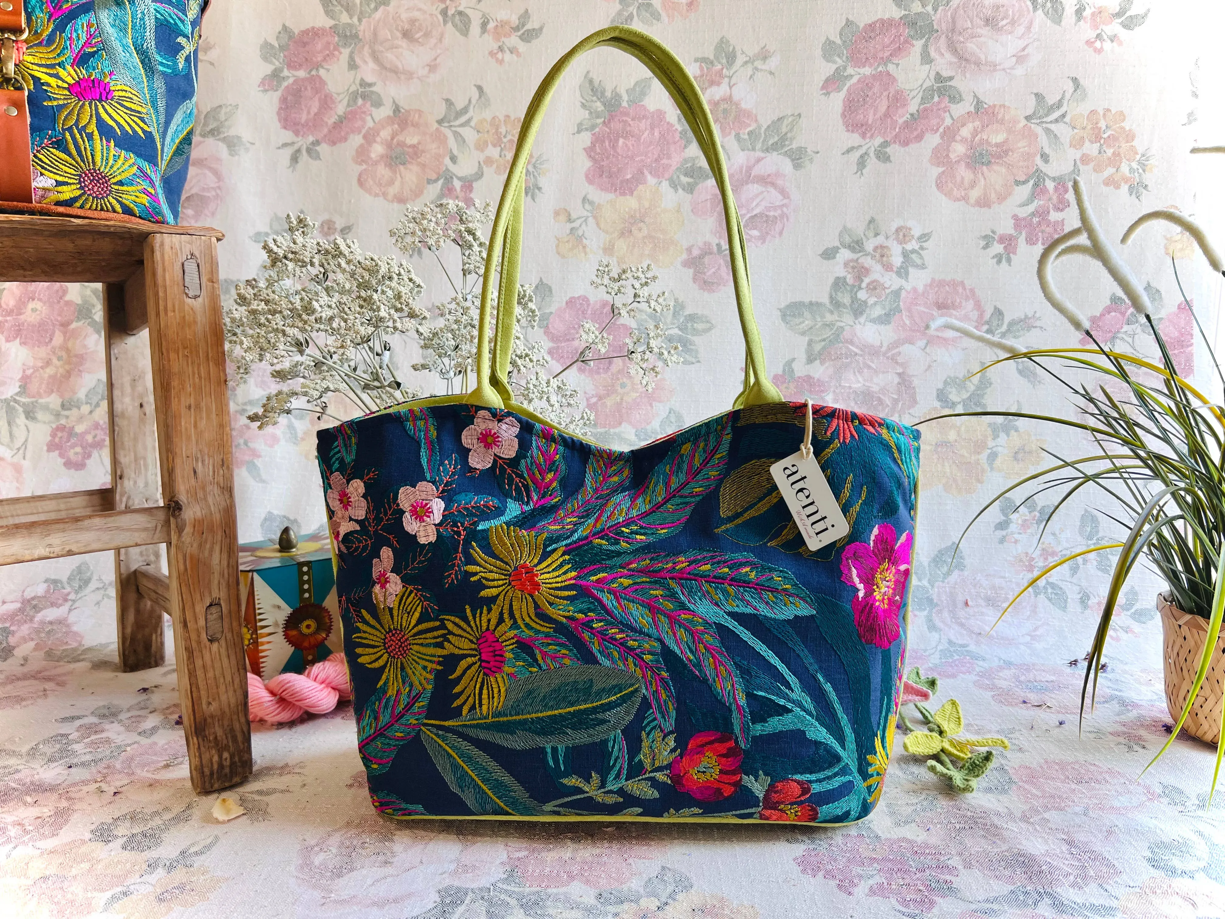 Floral Lolita with Matching Pouch