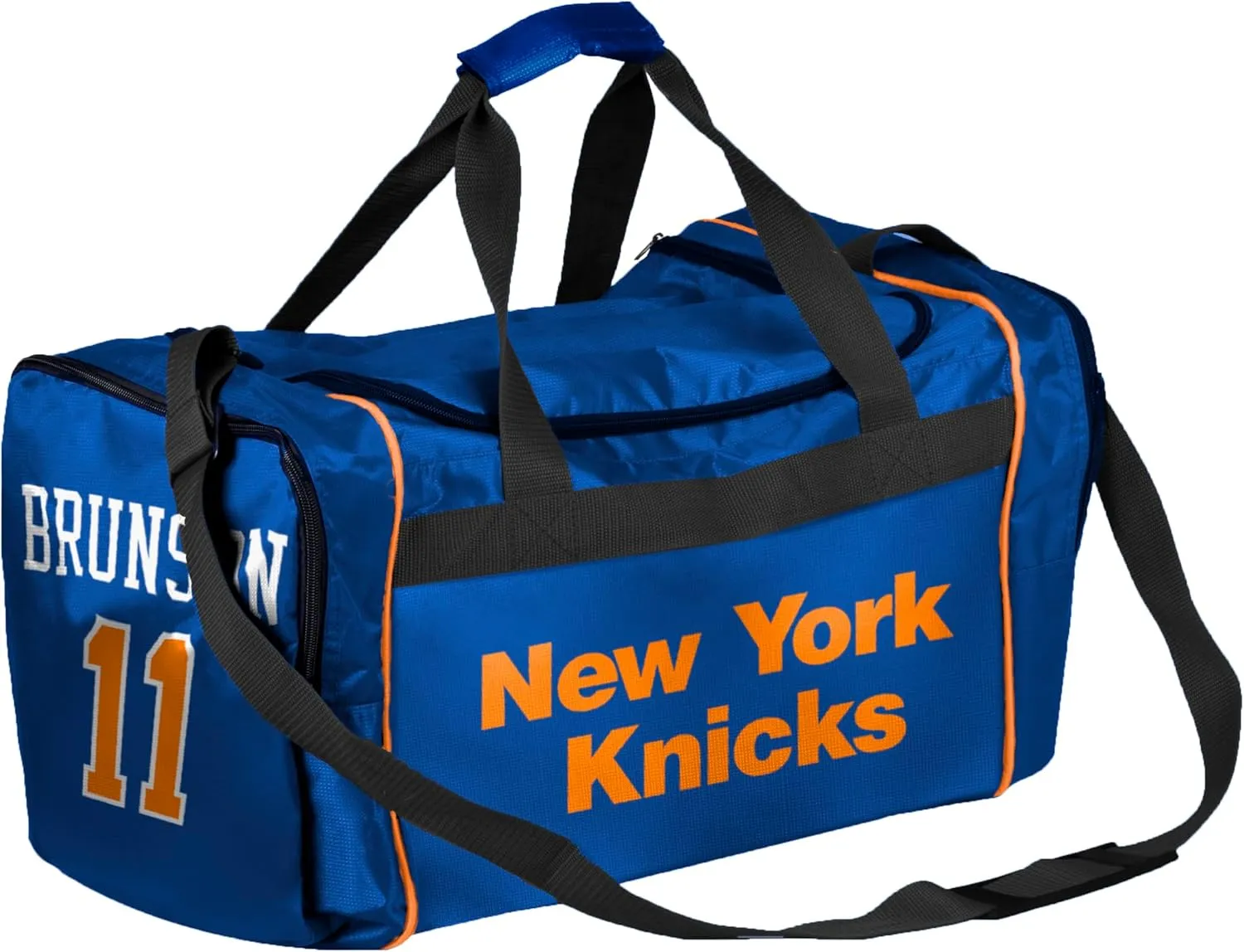 FOCO - NBA Officially Licensed Team and Player Duffel Gym Bag (Jalen Brunson - New York Knicks)