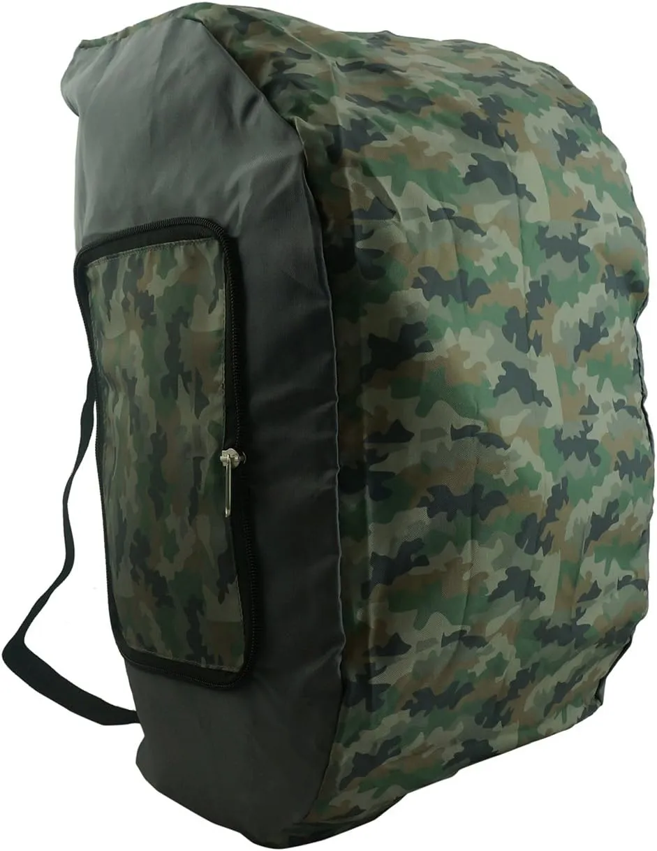 Foldable Backpack Duffel Bag Convertible Lightweight Gym Bag 2 in 1 Day Pack Military Camouflage Printed Pattern Army Camo