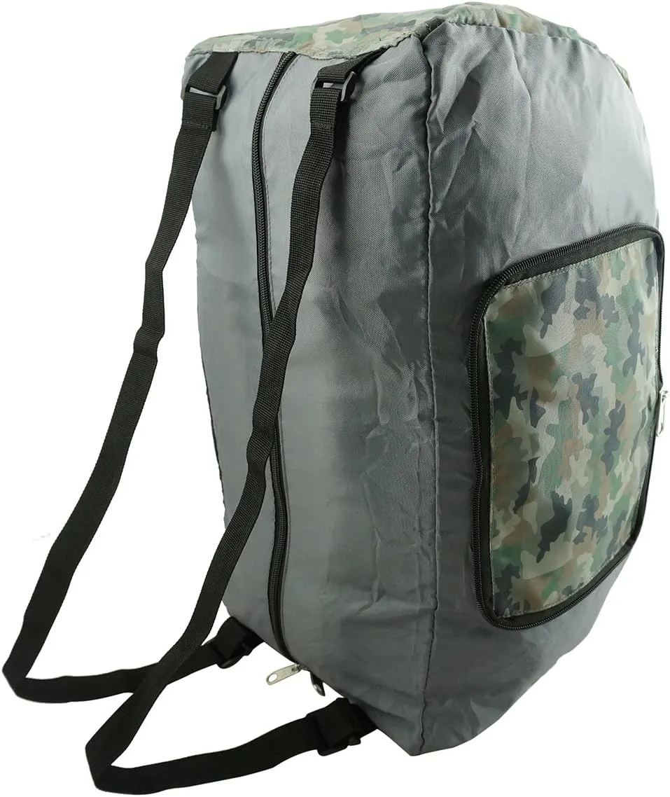 Foldable Backpack Duffel Bag Convertible Lightweight Gym Bag 2 in 1 Day Pack Military Camouflage Printed Pattern Army Camo