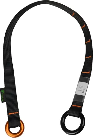 Friction Saver, 23kN Cambium Saver Retrievable Anchor, Climbing Rope Loop Belt Sling with Two 25kN Aluminum Rings for Tree Arborist Climbing Rappeling