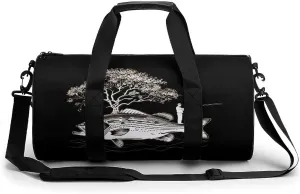 Funny Fishing Novelty Large Duffel Bag Lightweight Gym Bag Travel Tote Bags