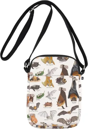 G2TUP Bat Crossbody Bag Bat Lover Gifts Bat Species Gifts Night Bat Shoulder Bag Vampire Bat Gift Bat Themed Gifts
