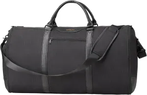 Garment Bag for Travel, Carry On Garment bag, Convertible Duffel Bag with Shoe Compartment, Perfect for Business Trips and Weekend Getaways, Black