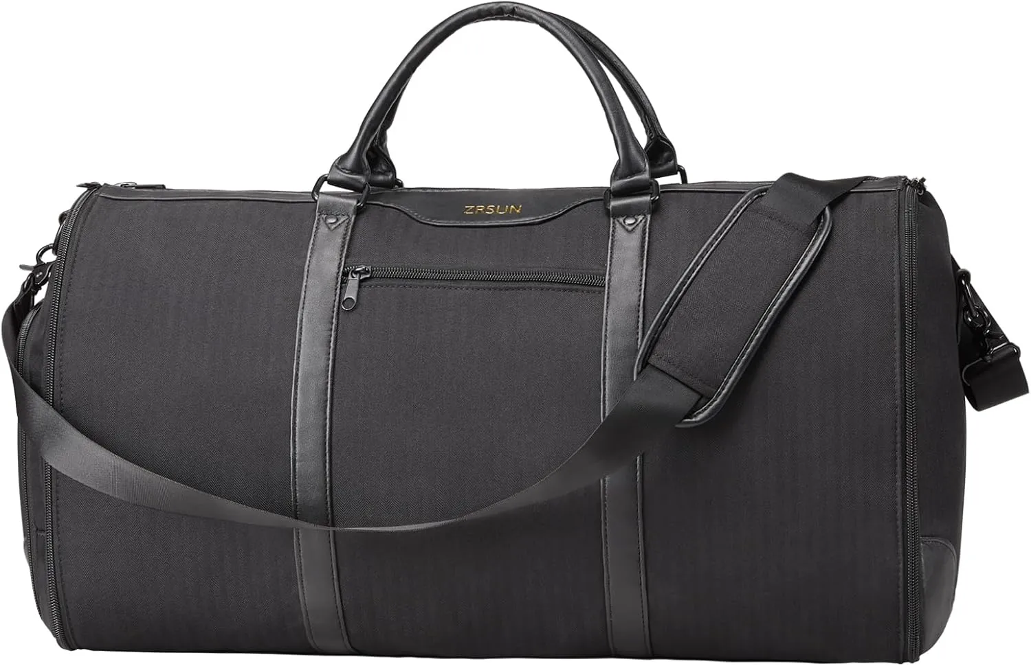 Garment Bag for Travel, Carry On Garment bag, Convertible Duffel Bag with Shoe Compartment, Perfect for Business Trips and Weekend Getaways, Black