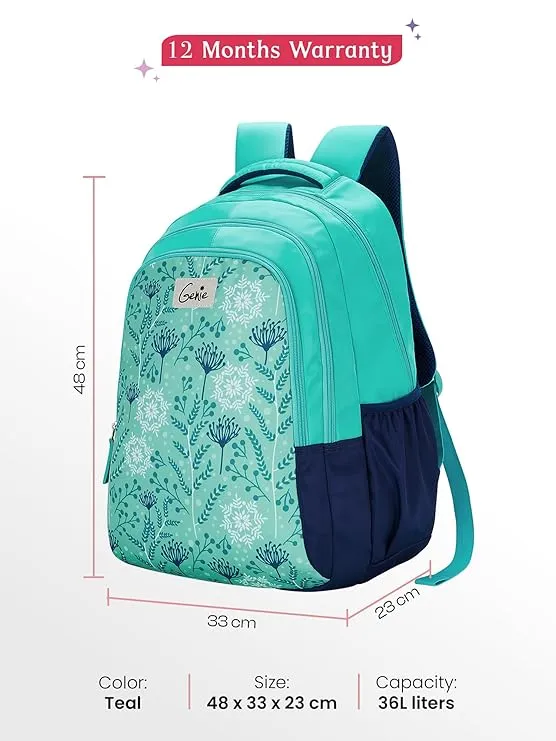Genie Snowflake DLX 19" Backpack  - Teal
