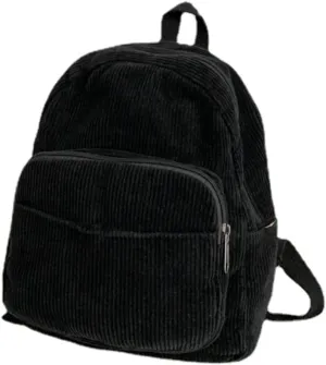 GGOOB Small Backpack for Women - Cute Mini Aesthetic Tiny Corduroy Bookbag