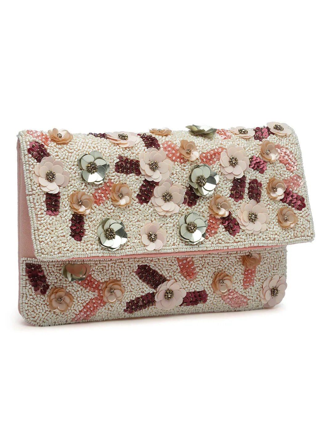 Ghoomar Floral Embellished Canvas Sling Bag