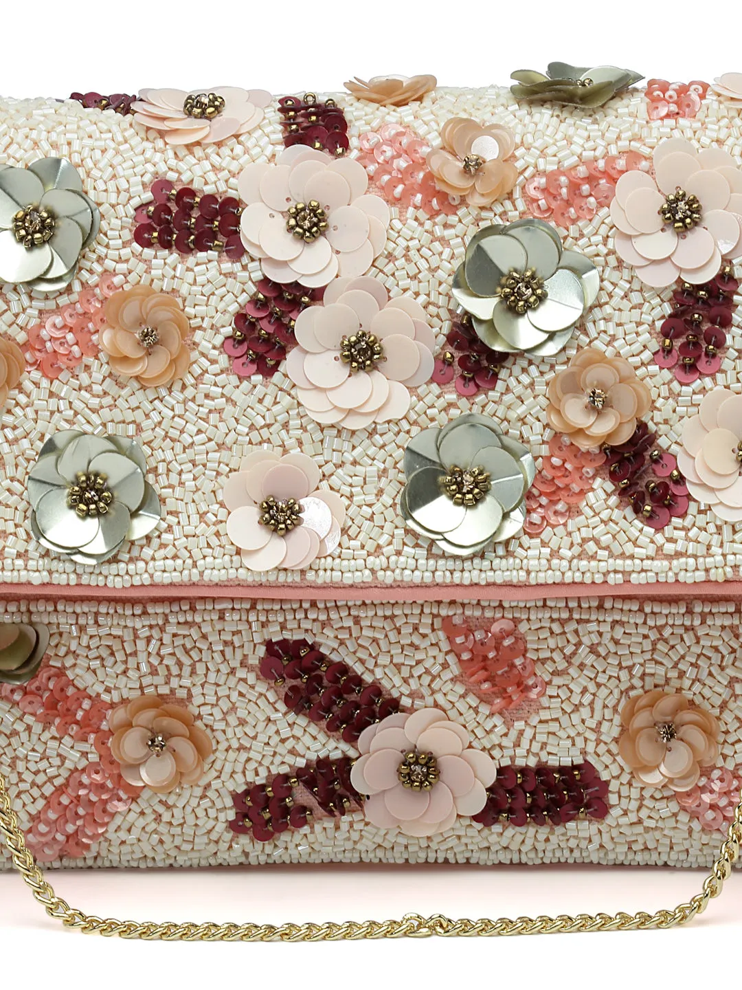 Ghoomar Floral Embellished Canvas Sling Bag