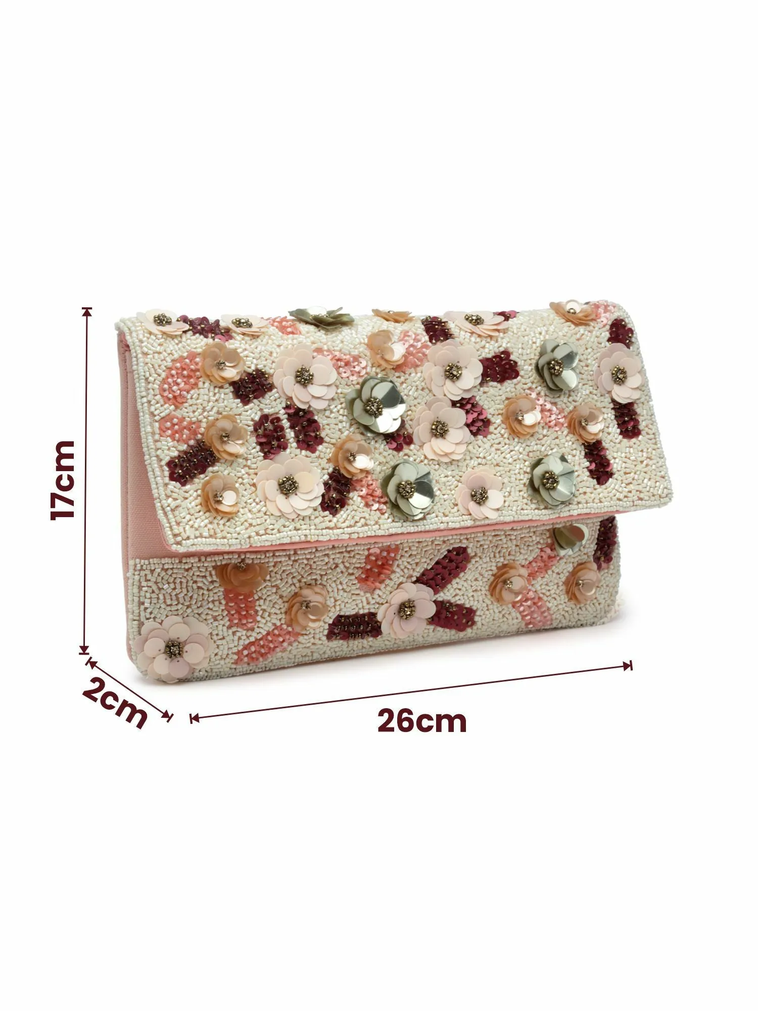 Ghoomar Floral Embellished Canvas Sling Bag