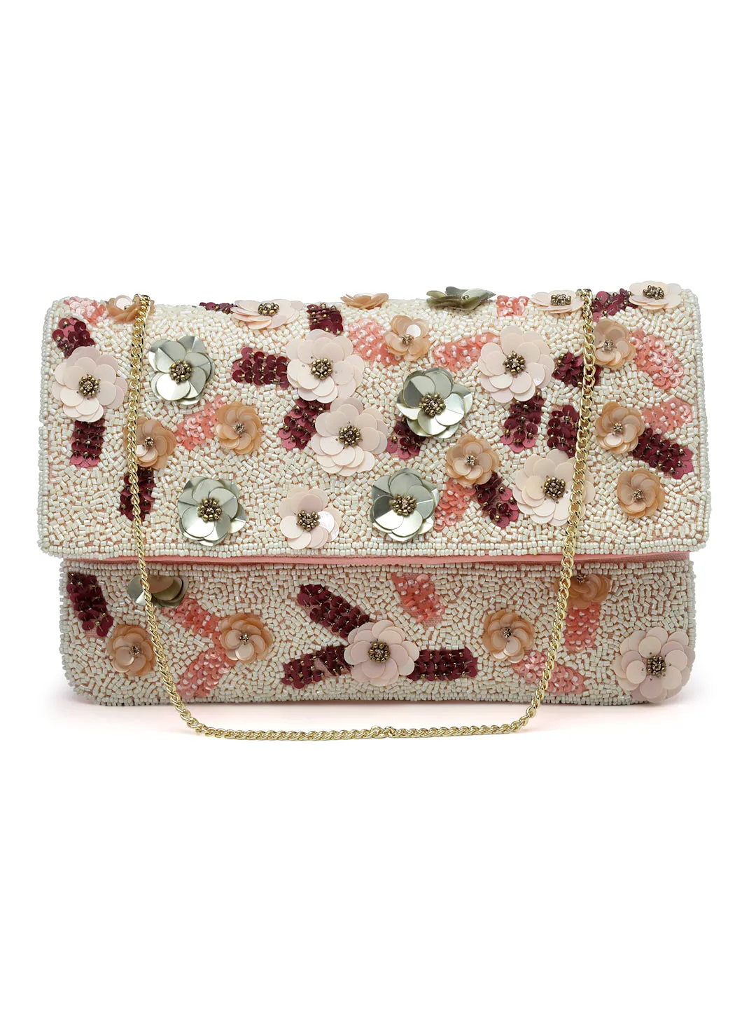 Ghoomar Floral Embellished Canvas Sling Bag