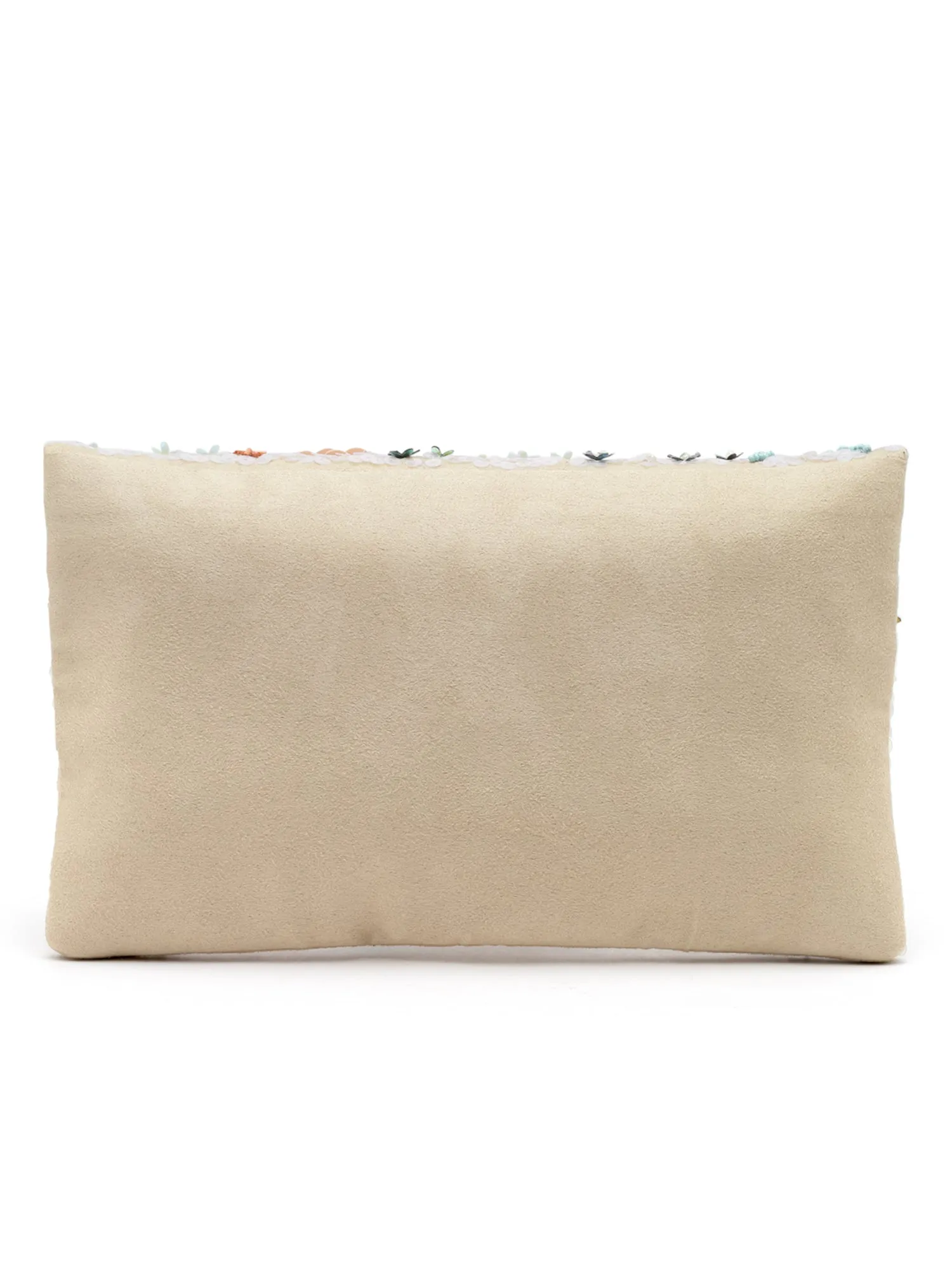Ghoomar Floral Embellished Suede Sling Bag
