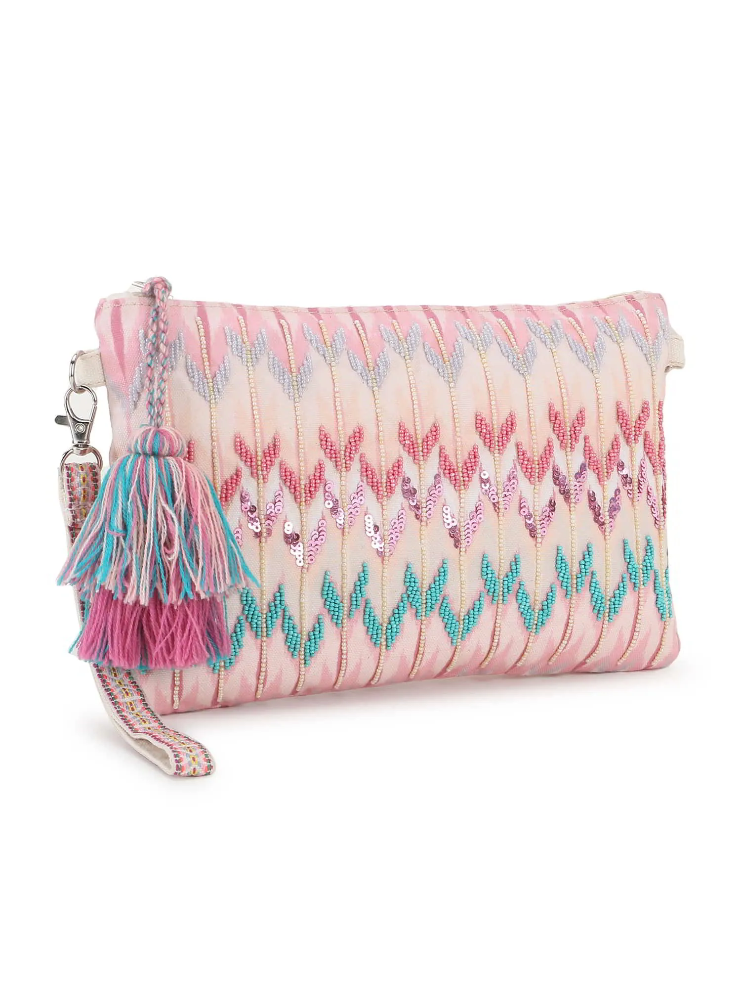 Ghoomar Polycotton Ikat Digital Printed Sling Bag