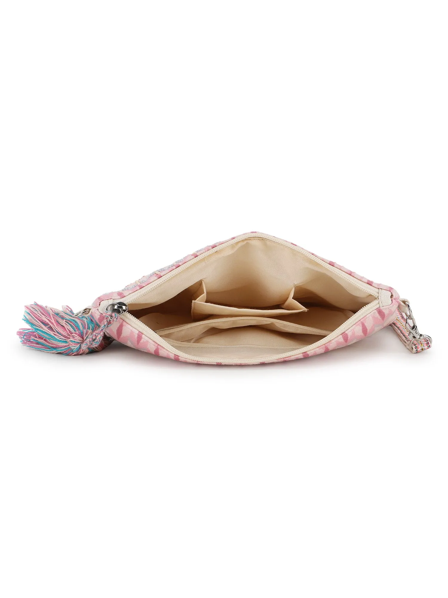 Ghoomar Polycotton Ikat Digital Printed Sling Bag