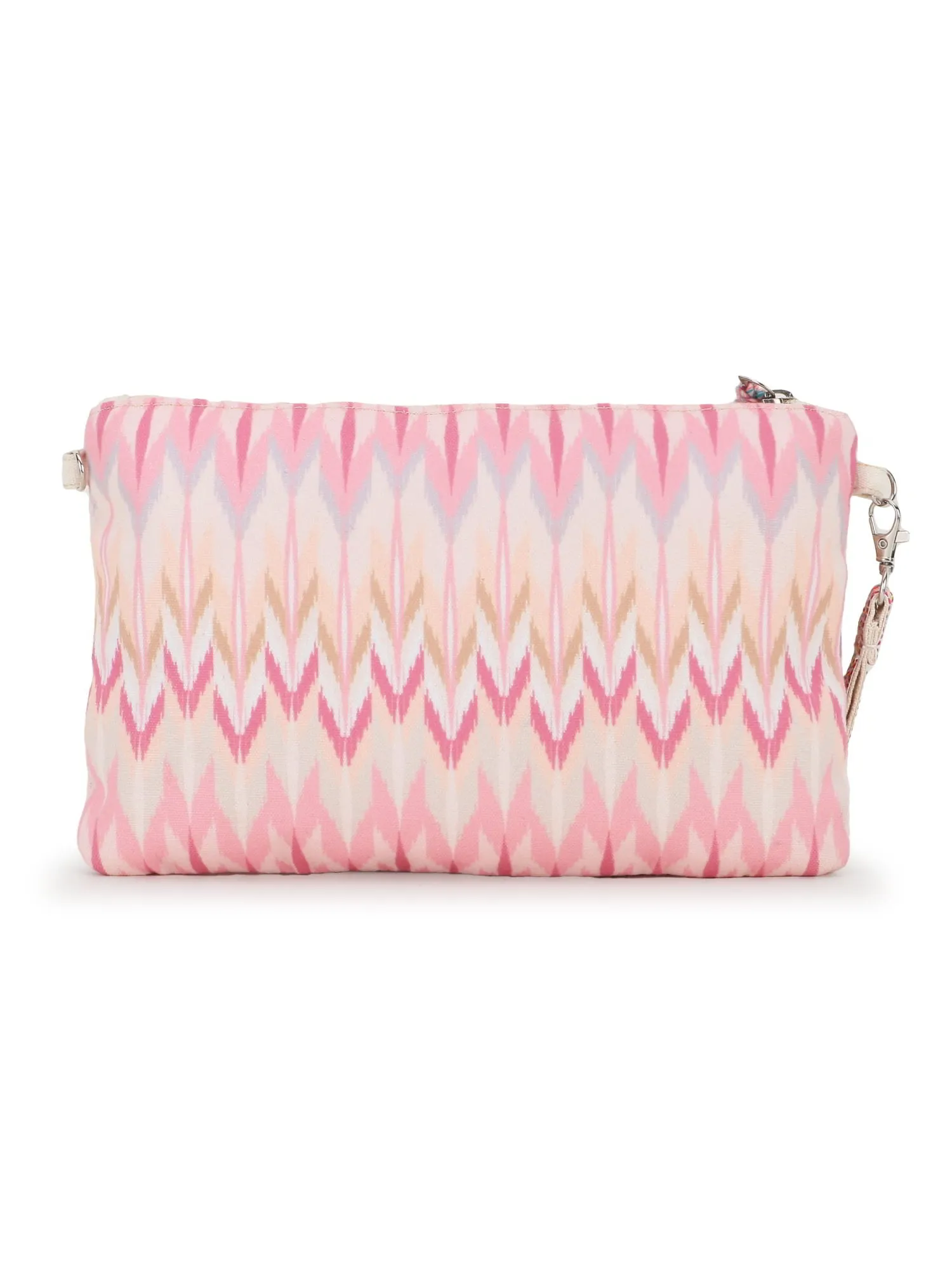 Ghoomar Polycotton Ikat Digital Printed Sling Bag