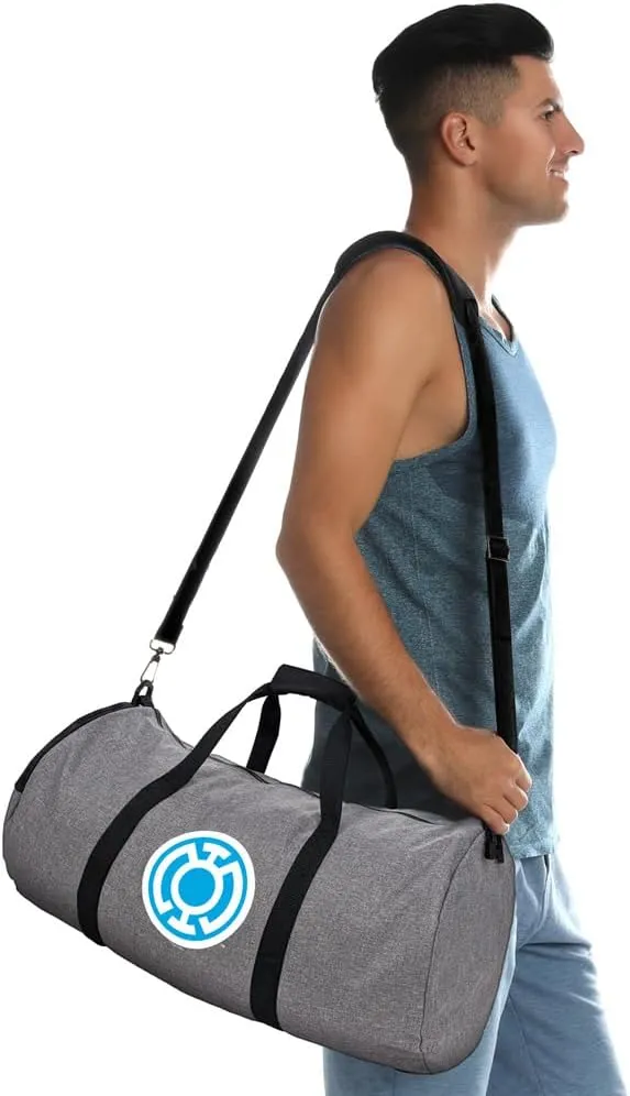 Green Lantern Core Blackest Night Blue Lantern Lightweight Duffel Bag for Sports and Gym Packable for Travel