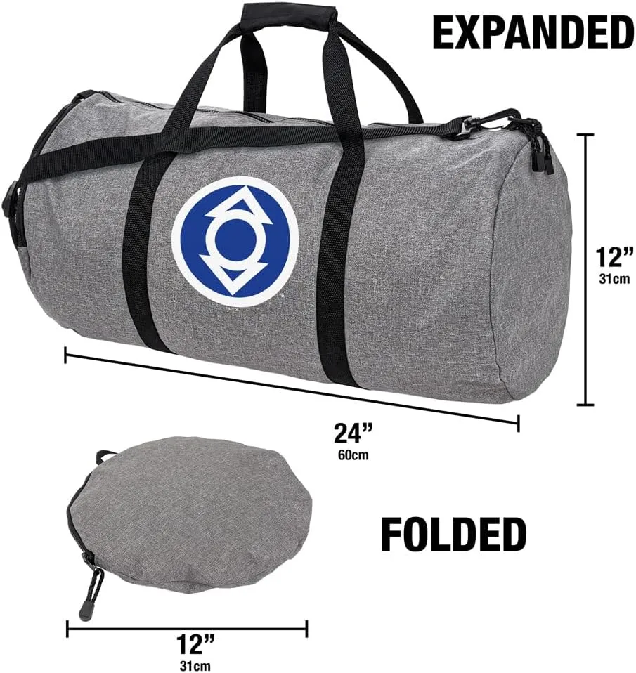 Green Lantern Core Blackest Night Indigo Lantern Lightweight Duffel Bag for Sports and Gym Packable for Travel