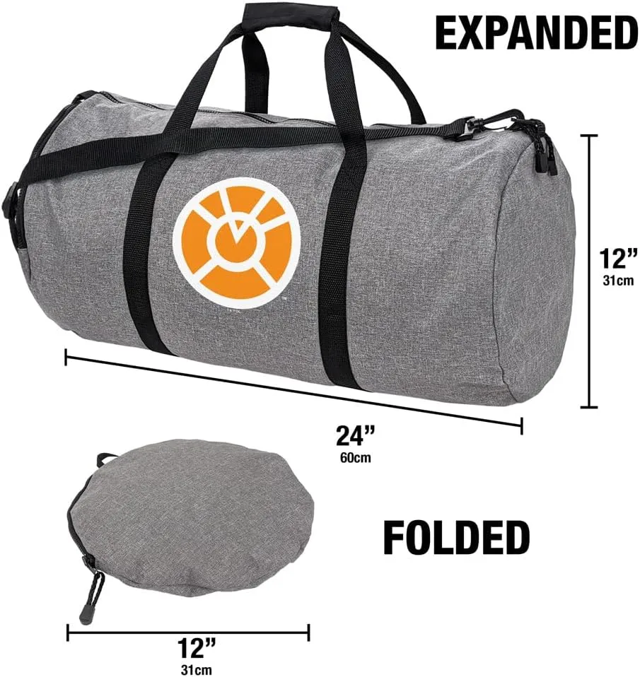 Green Lantern Core Blackest Night Orange Lantern Logo Lightweight Duffel Bag for Sports and Gym Packable for Travel