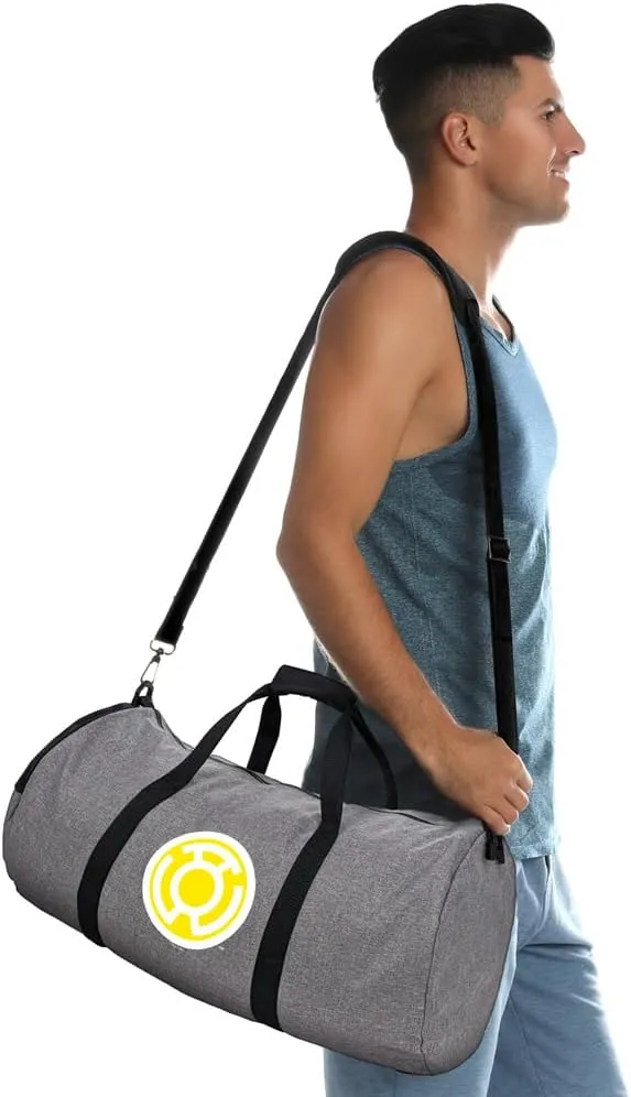 Green Lantern Core Blackest Night Sinestro Corps Yellow Lantern Logo Lightweight Duffel Bag for Sports and Gym Packable for Travel