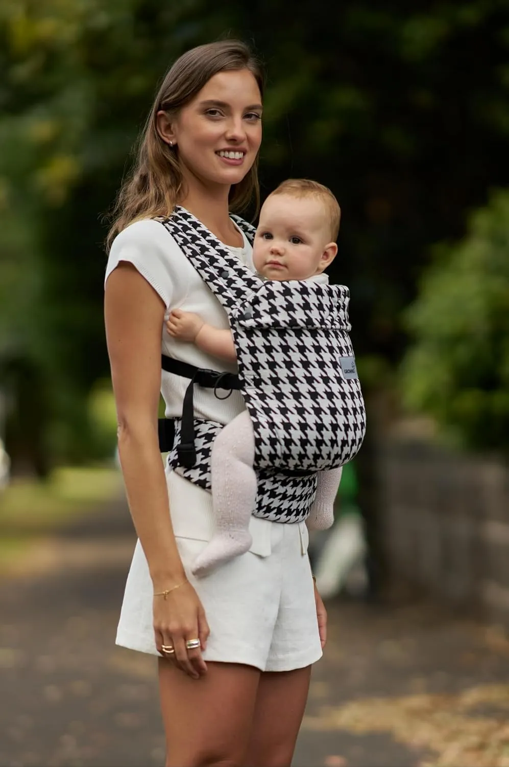GROWNSY Baby Carrier Newborns to Toddlers, Ergonomic Baby Toddler Carrier Slings Wraps with Head Support, Easy to Wear, Infant Carrier Baby Gift, Travel and Hiking Friendly,for 7 to 44 lb(Houndstooth)