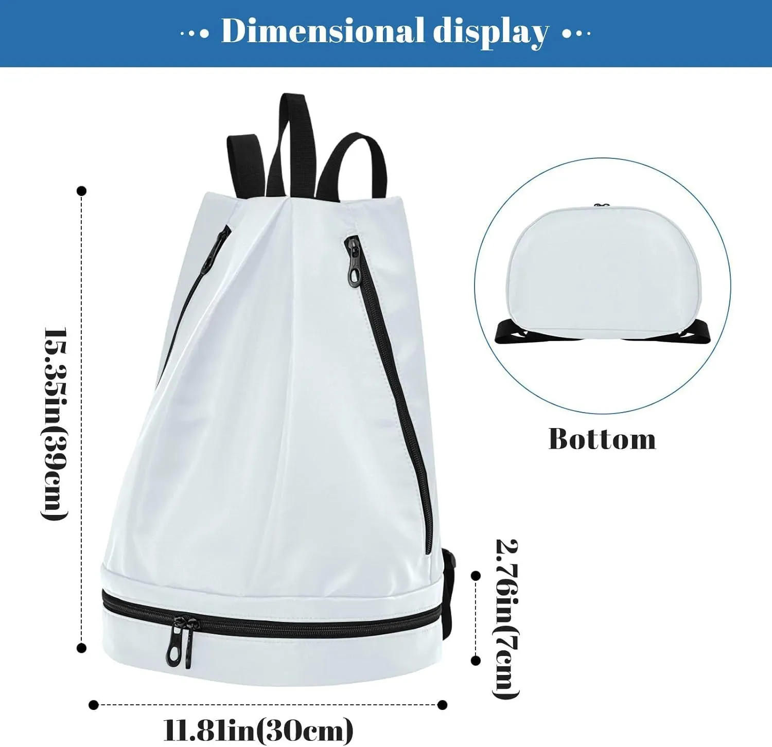 Gym Backpack Bag Alice Blue Sport Swimming Equipment Sackpack 20811