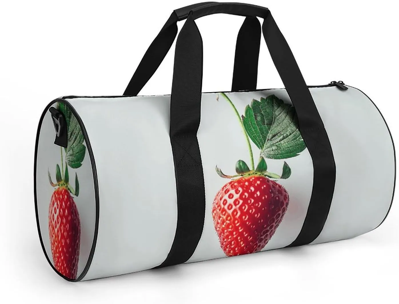 Gym Bag for Men Women A Strawberry Hanging Duffel Bag Overnight Bag with Compartment Gym Sackpac