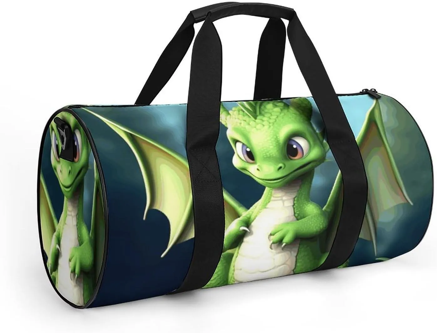 Gym Bag for Men Women Dragon Cute Duffel Bag Overnight Bag with Compartment Gym Sackpac