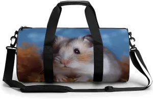 Gym Bag for Men Women Hamster Duffel Bag Overnight Bag with Compartment Gym Sackpac