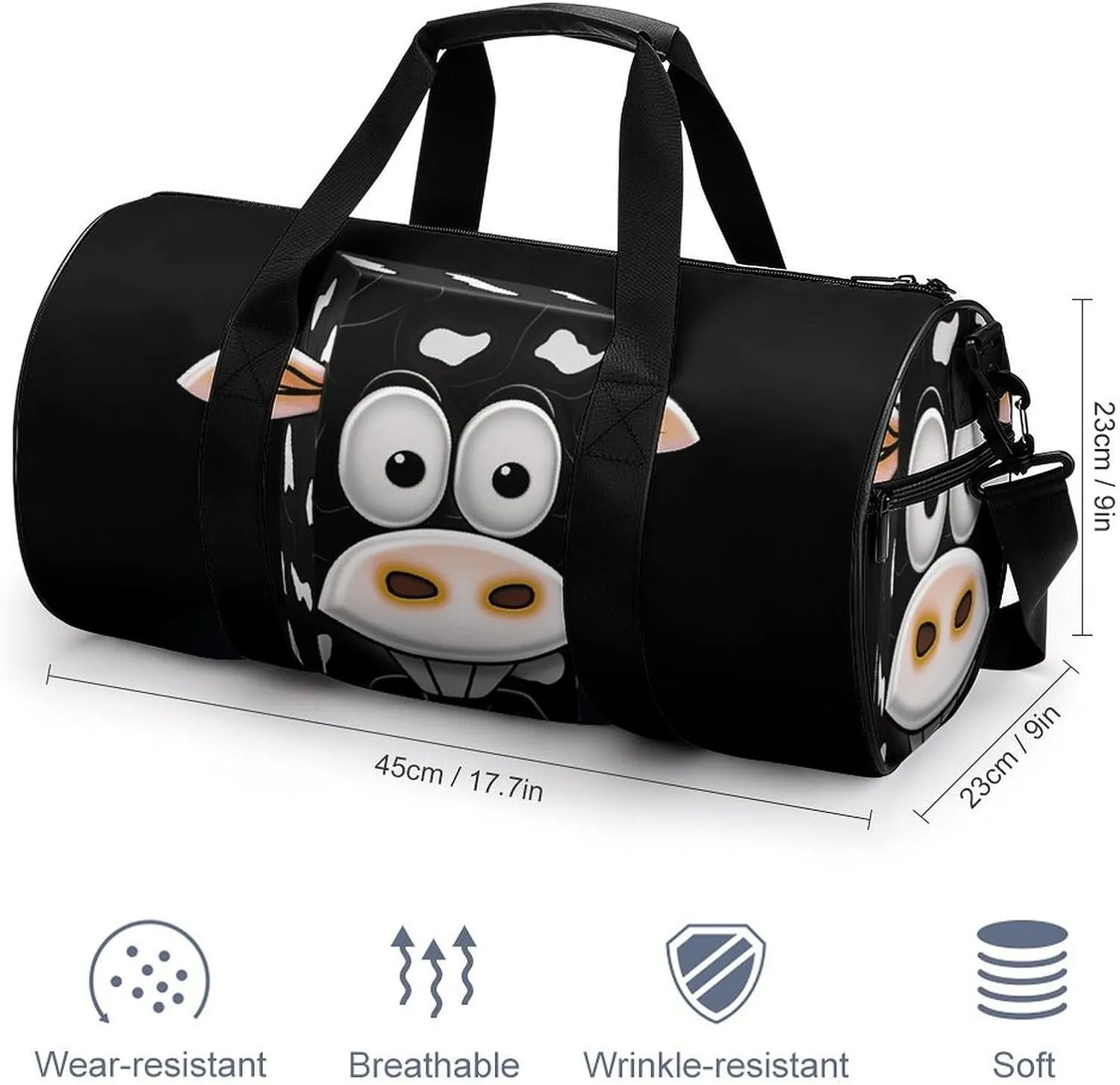 Gym Bag for Men Women Milk Carton Duffel Bag Overnight Bag with Compartment Gym Sackpac