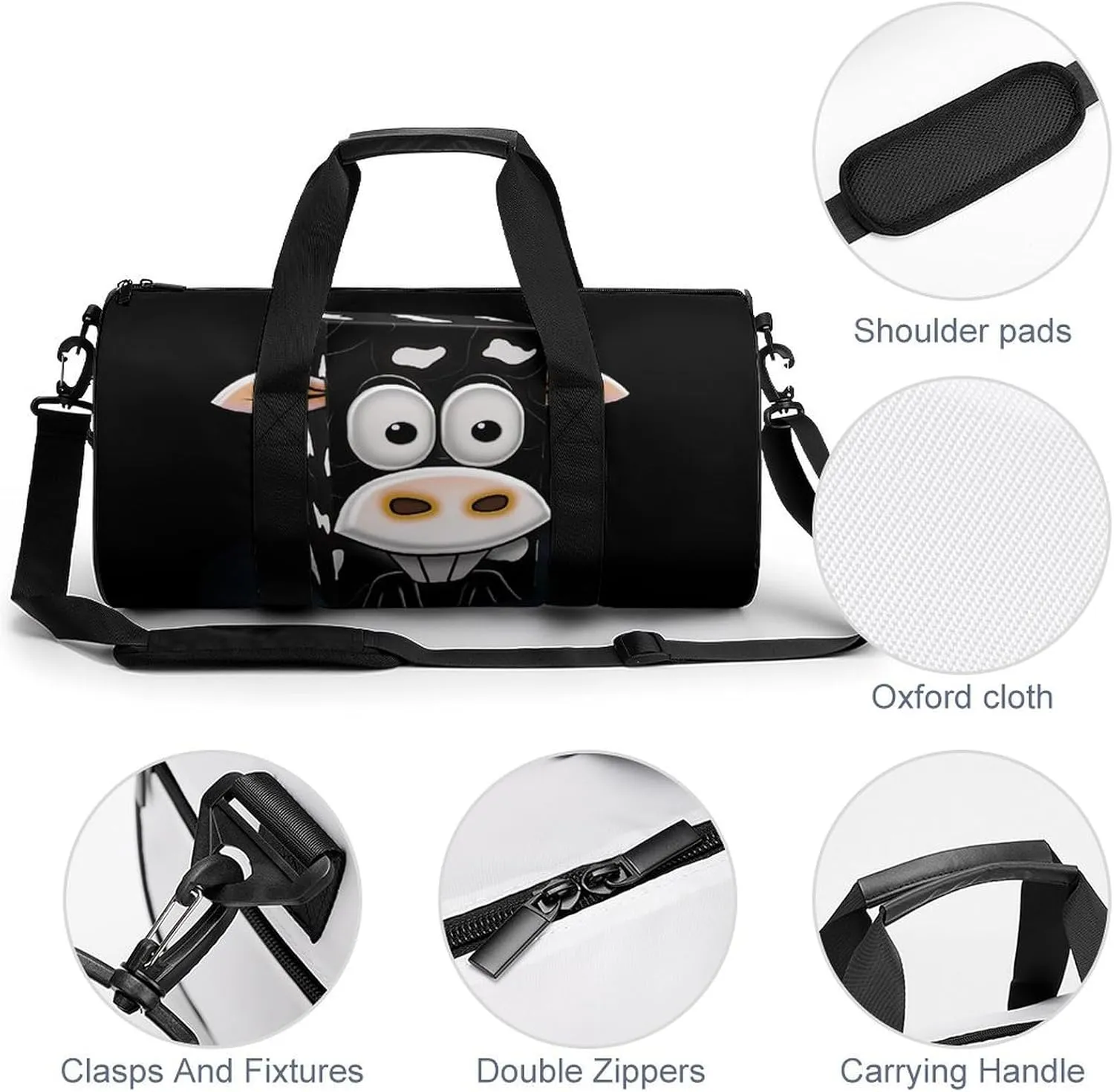Gym Bag for Men Women Milk Carton Duffel Bag Overnight Bag with Compartment Gym Sackpac