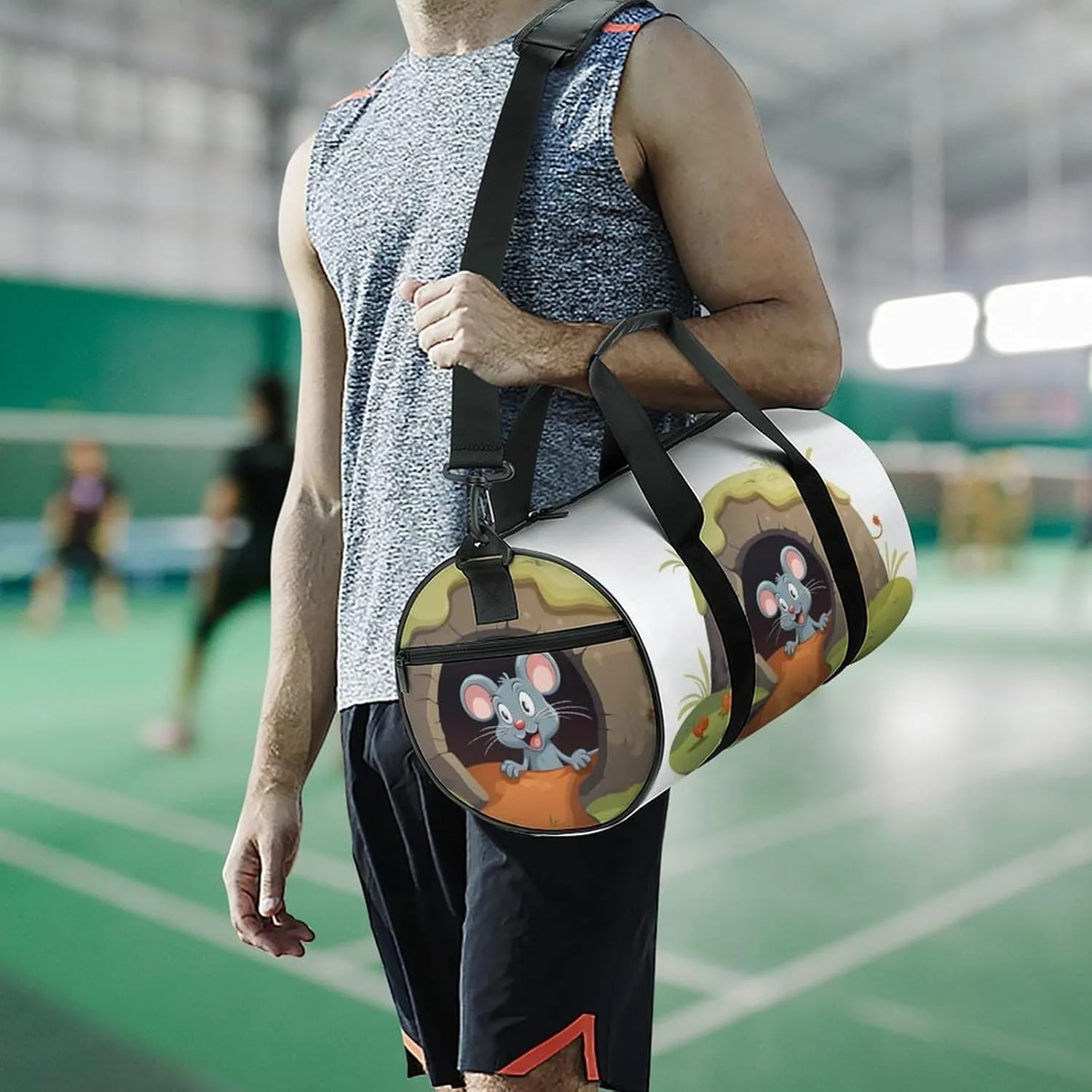 Gym Bag for Men Women The Hole Duffel Bag Overnight Bag with Compartment Gym Sackpac