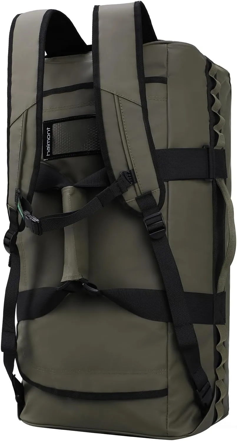 Haimont Large Duffle Bag for Men Women, Convertible Duffel Backpack, Heavy Duty Back Pack for Travel, Outdoor, Camping Hiking, Army Green 90L
