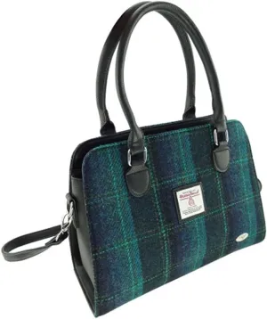 Harris Tweed Tote Handbag – LB1227 Findhorn, Colour 119 Blue Turquoise, L' for ASIN 'B0C1H7NK2M