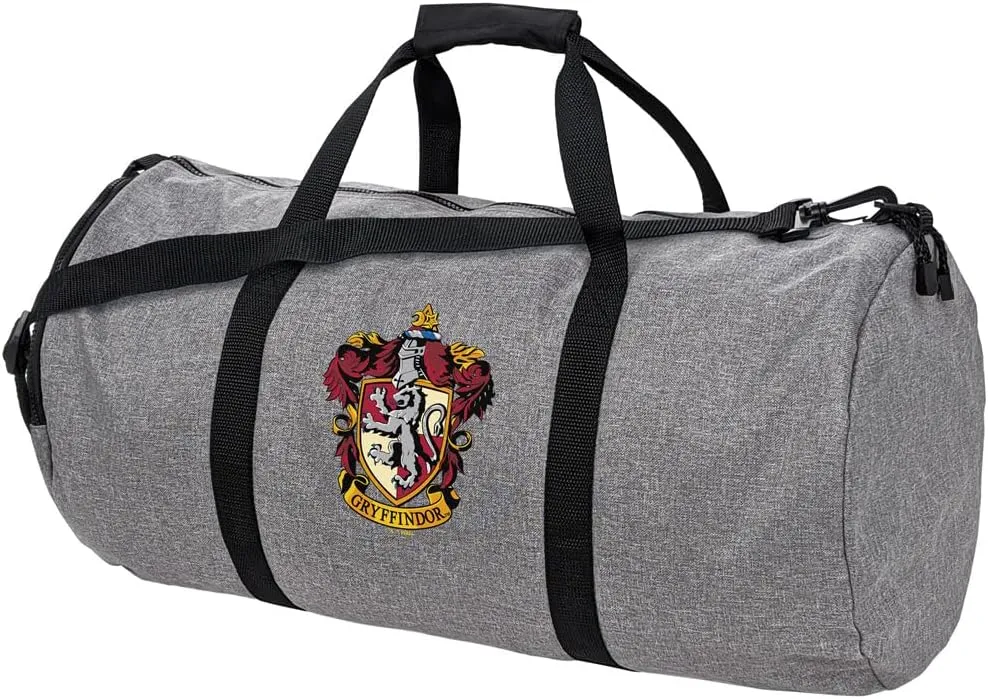 Harry Potter Gryffindor Crest Lightweight Duffel Bag for Sports and Gym Packable for Travel
