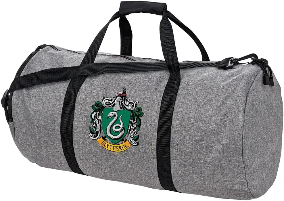 Harry Potter Slytherin Crest Lightweight Duffel Bag for Sports and Gym Packable for Travel