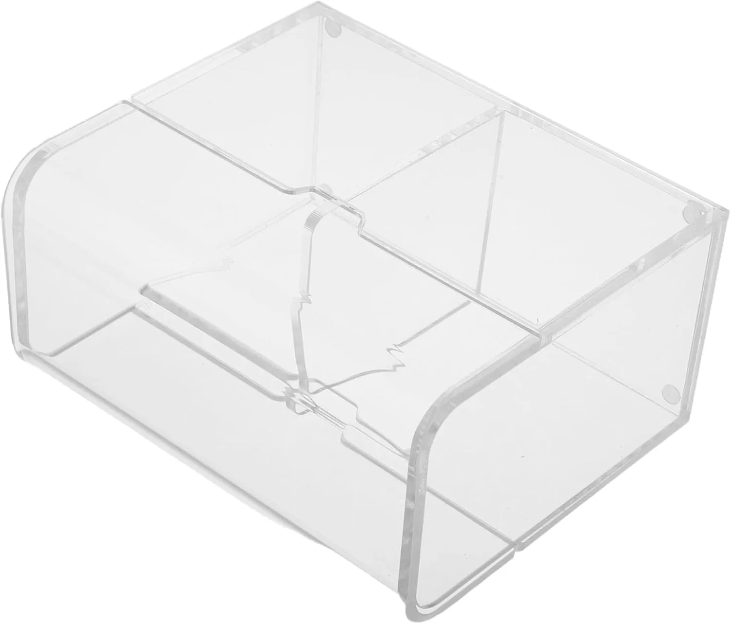 HEALLILY Acrylic Storage Case Clear Card Organizer Box for Story Cards Flashcards Spacious High Transparency Modern Design for Boys and Girls Game Organizers