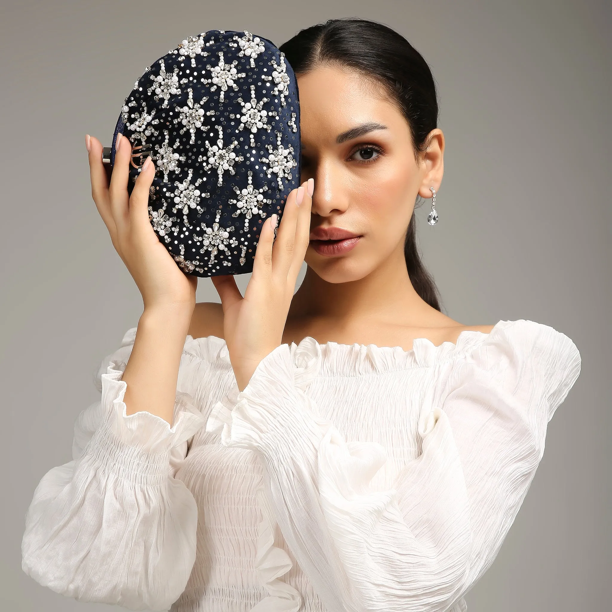 Heer Blue Purse handbag