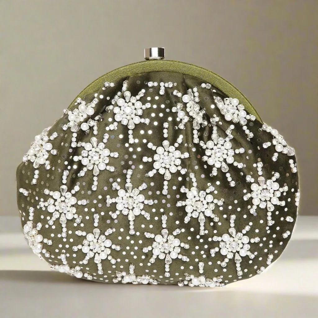 Heer Green Purse handbag