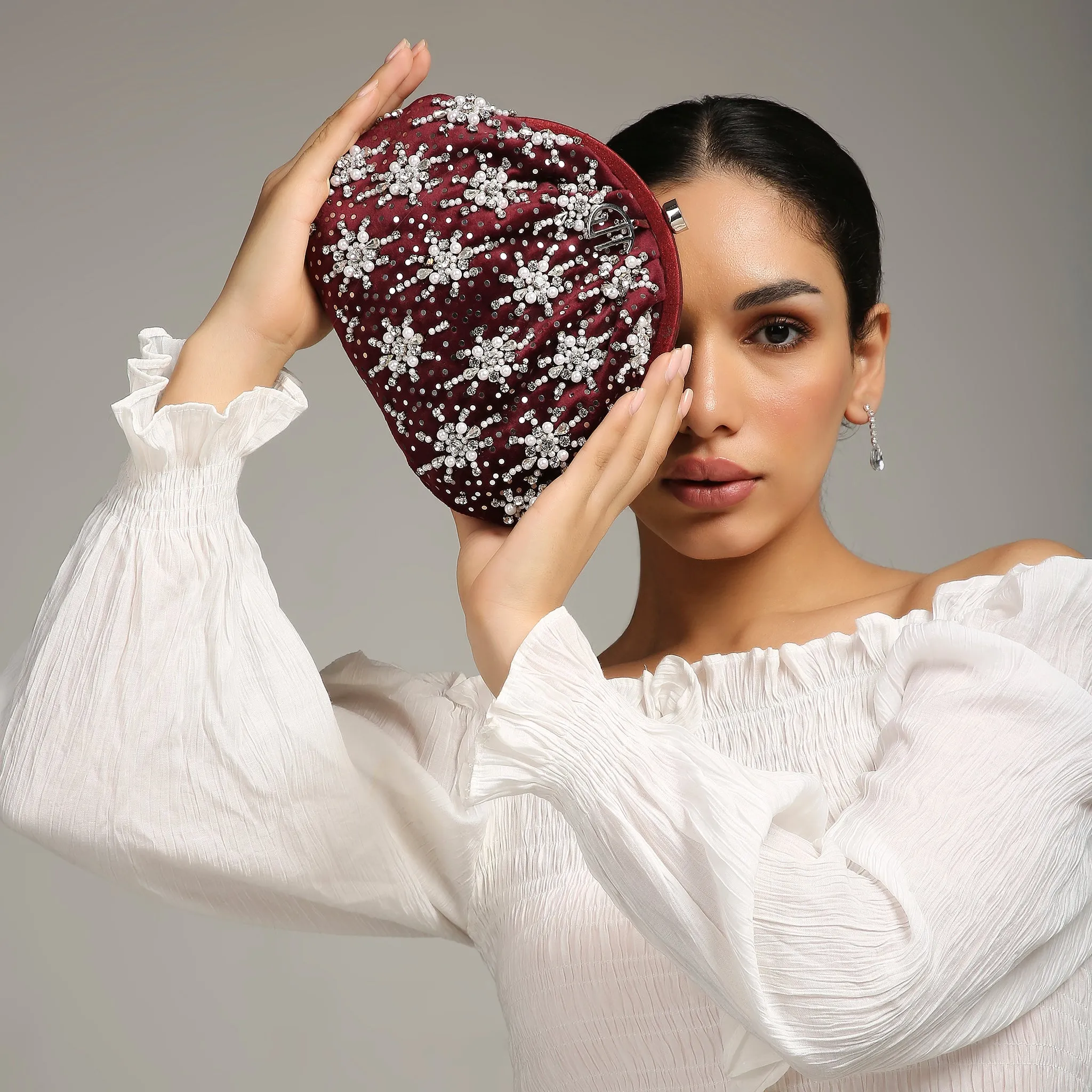 Heer Red Purse handbag