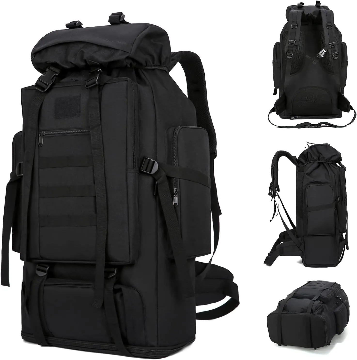 Hiking Daypack for Men Large Army Rucksack molle bag Military Tactical Backpack for Outdoor Traveling Camping