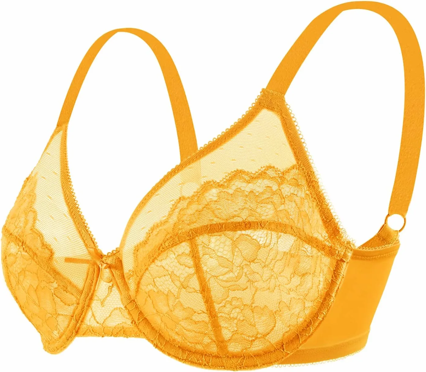 HSIA Unlined Underwire Bra Women's Minimizers Embroidery Lace Bra