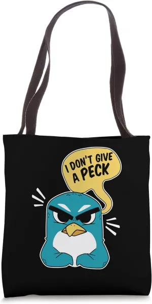 I Don't Give A Peck Seabird King Penguin Penguin Tote Bag