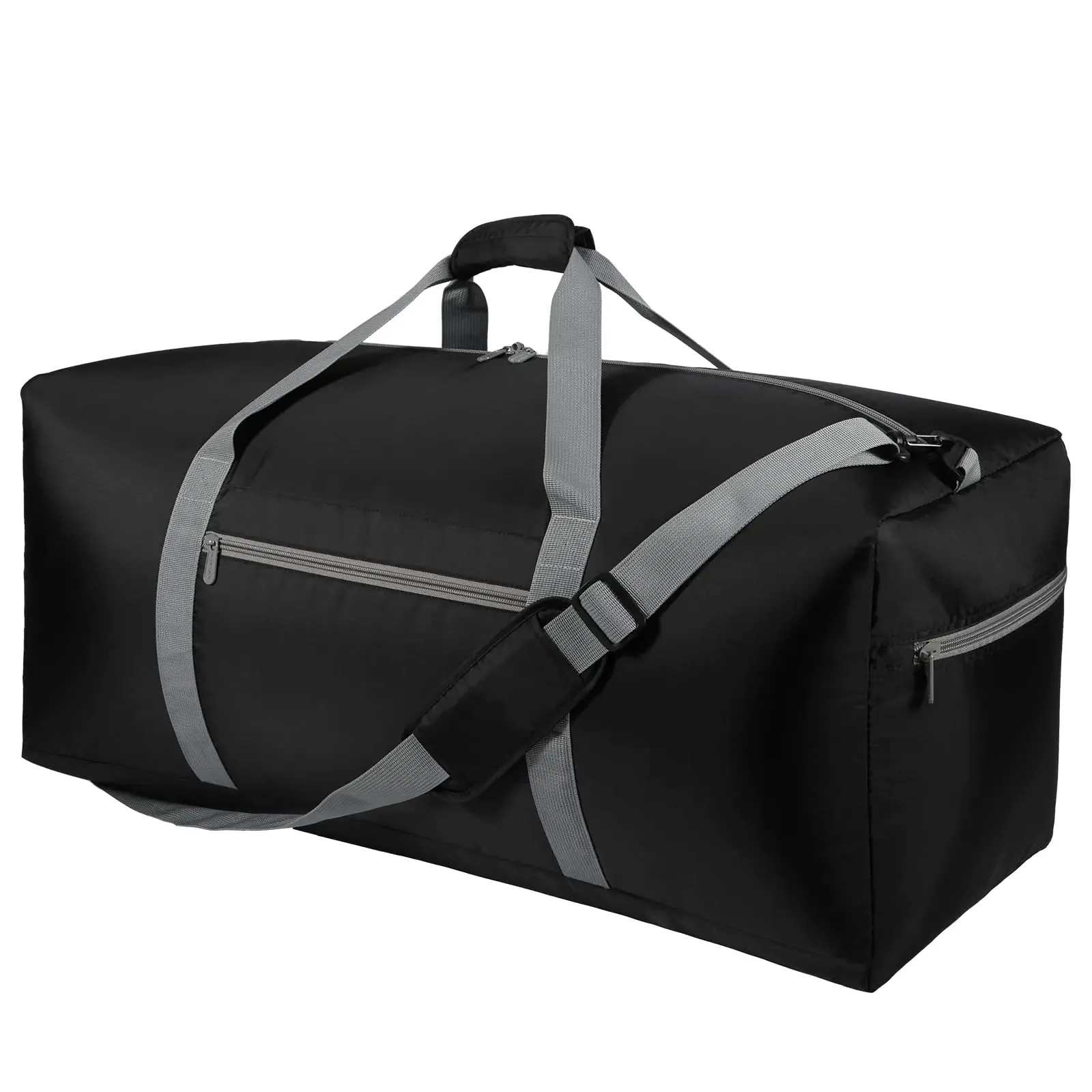 iFARADAY Foldable Duffel Bag 30 inch 75L Large Lightweight Luggage for Travel Camping Storage-Black