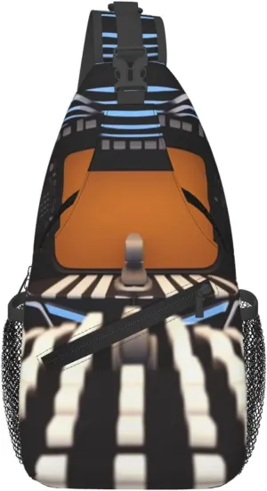 Inside the spacecraft Cross Chest Bag Diagonally Men Women Crossbody Shoulder Bag Casual Fashion Travel Bag Sling Backpack