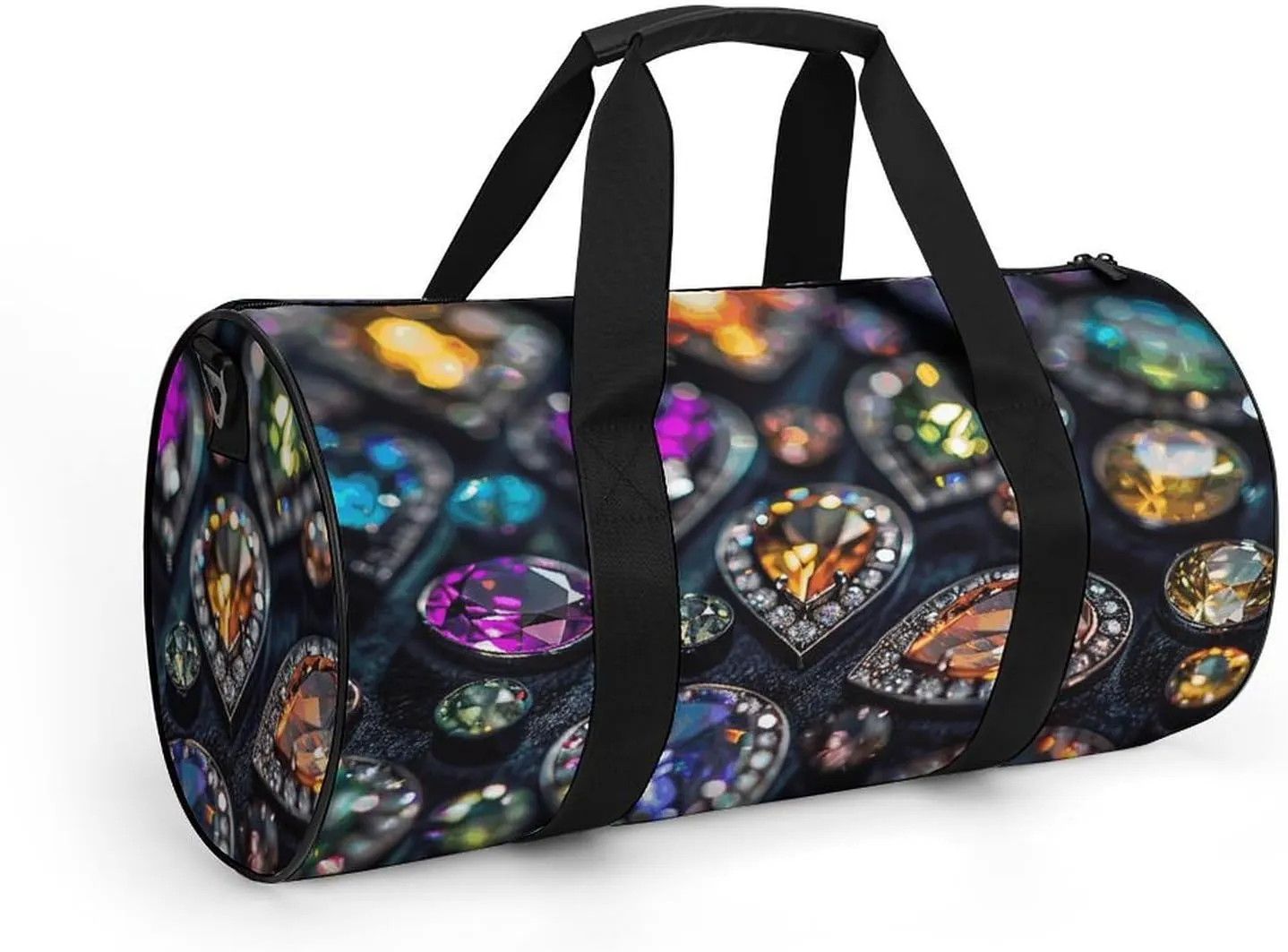 Intricate Jewelry Patterns Gym Bag Small Travel Duffle Bag with Compartment Carry On Weekender Bag for Women Men