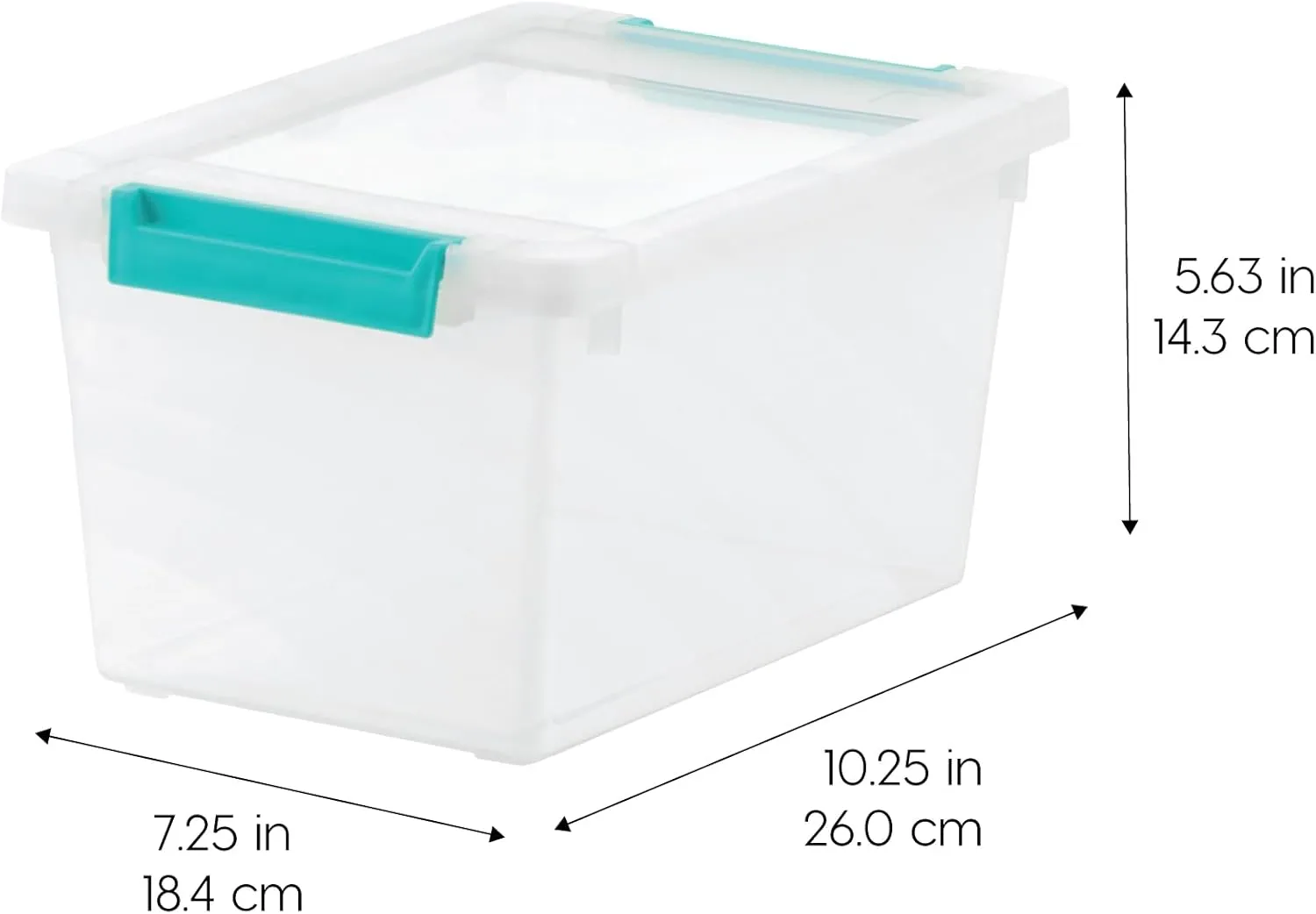 IRIS USA 4 Qt. Plastic Storage Bins Containers with Lids, 6 Pack, Sensory Bin, Craft Storage, Craft Organizers and Storage, Organizing Container for Home, Office and Art Supplies, Stackable, Clear