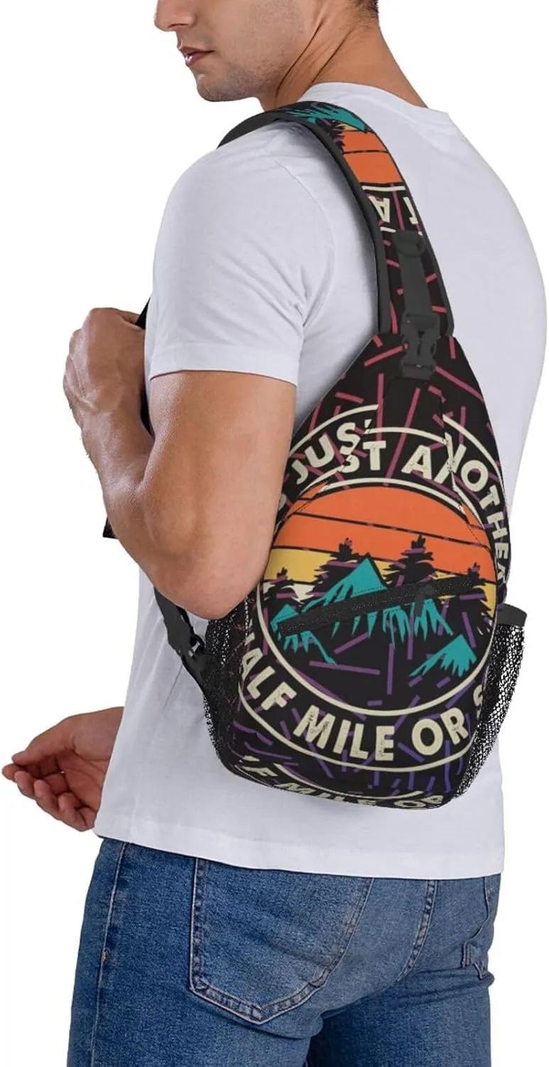 It'S Just Another Half Mile Or So Small Crossbody Backpack Sling Bag For Men Women Mini One Shoulder Chest Bags Gym Sport Travel Hiking Daypack